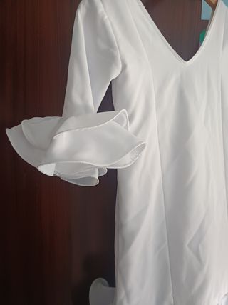 Traje flamenca niña blanco 
