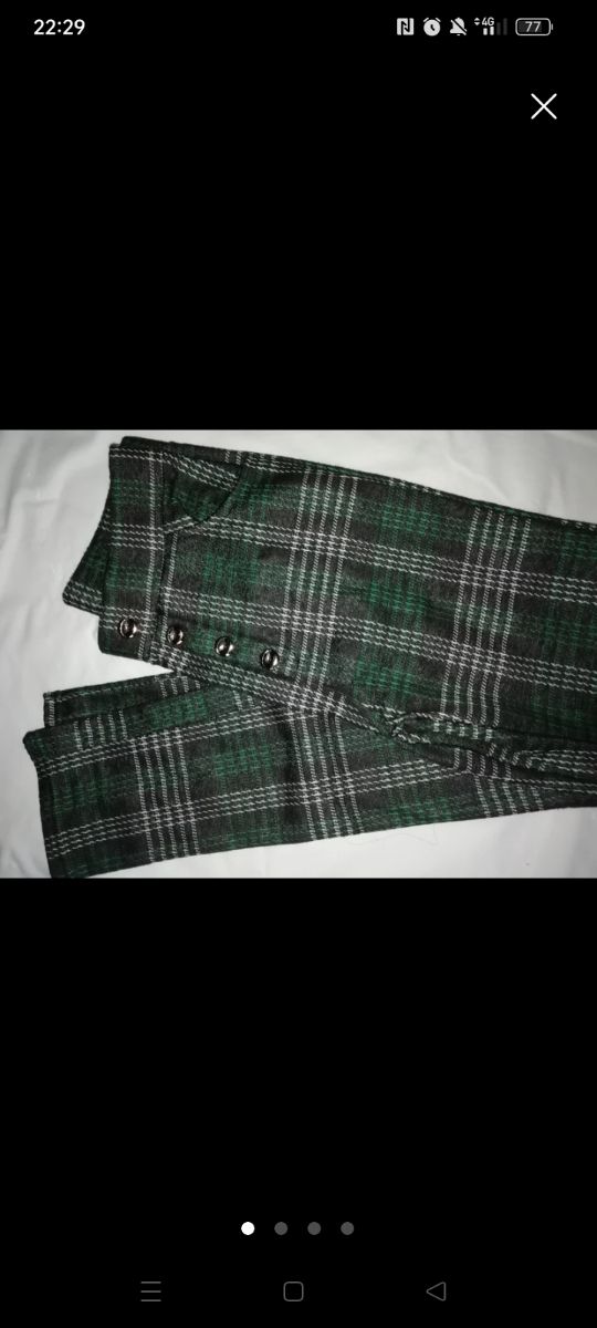 Pantalón cuadros mujer