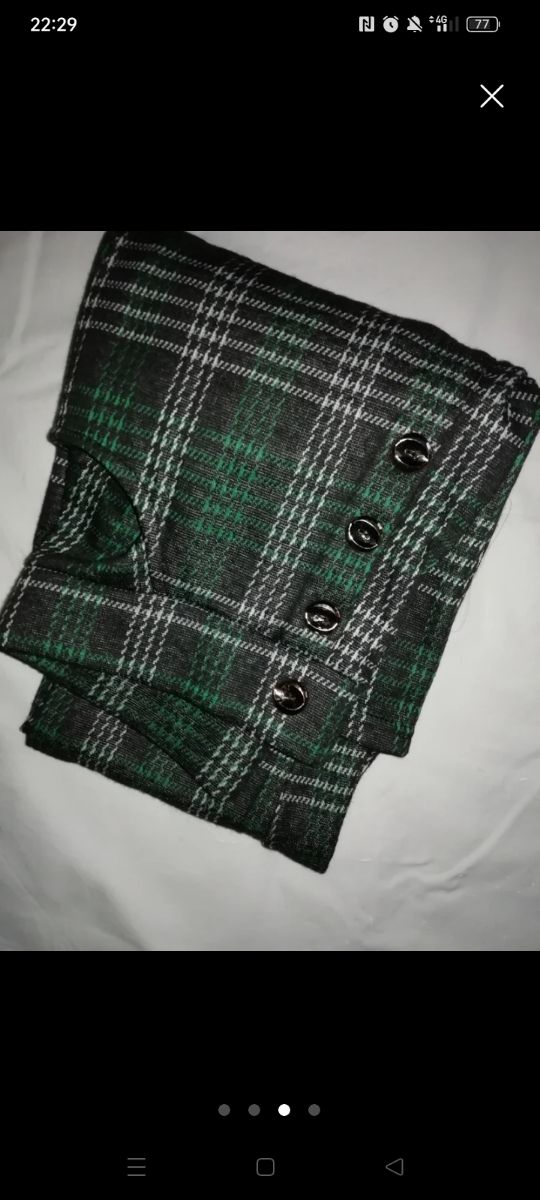 Pantalón cuadros mujer