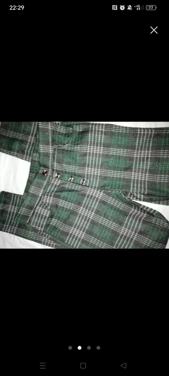 Pantalón cuadros mujer