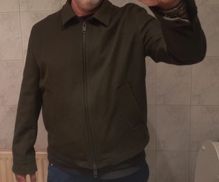 Cazadora Massimo Dutti Studio verde