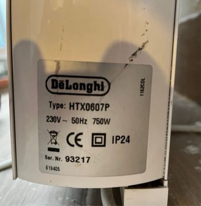 Emisor térmico Delonghi HTX0607P 750w 6 elementos