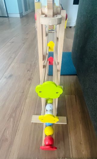 Pista bolas madera bebé