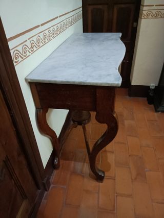 Antigua cómoda tocador isabelino caoba