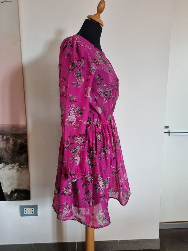 Vestito Fucsia Floreale