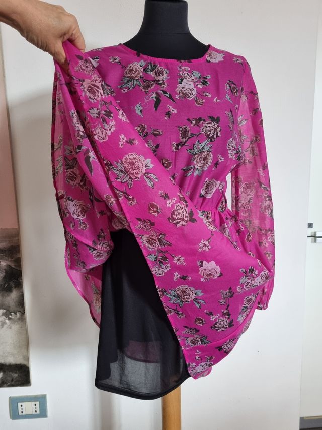 Vestito Fucsia Floreale