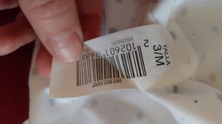 Camisa blanca estampada hombre