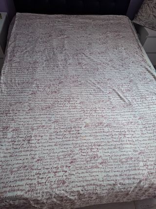 Funda nórdica 90/110cm - Beige/Roja