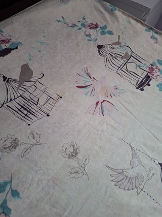 Funda nórdica 90/110cm - Beige/Roja