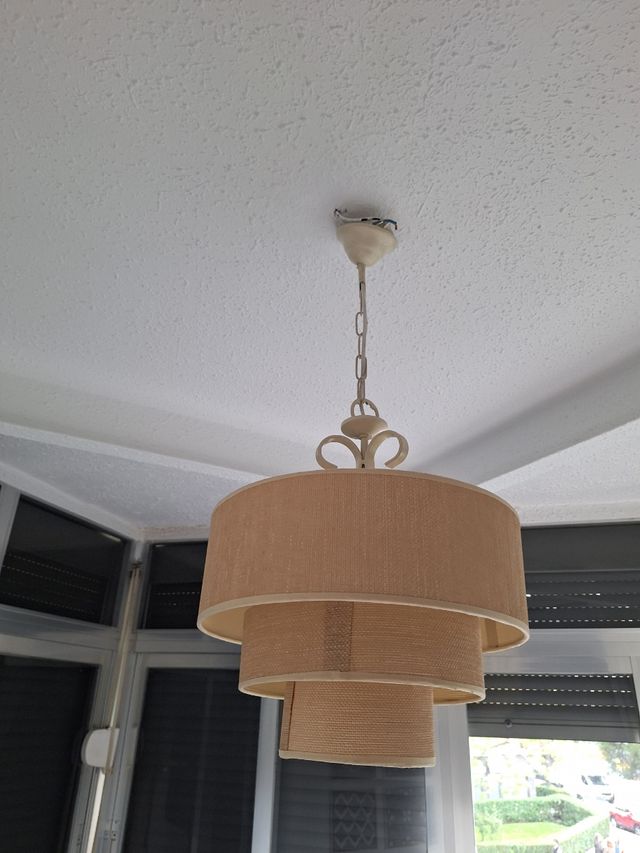 Lámpara techo beige