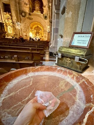 Cruz Caravaca Plata 925 Bendecidas en la Basílica.