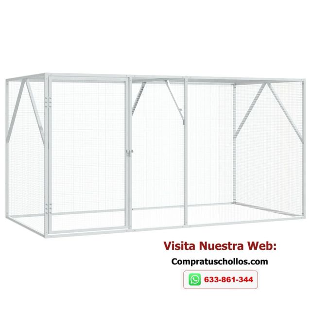 Pajarera para Exterior de Acero 102x208x108 cm