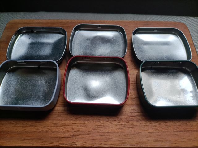 Lote 3 cajitas metálicas vintage