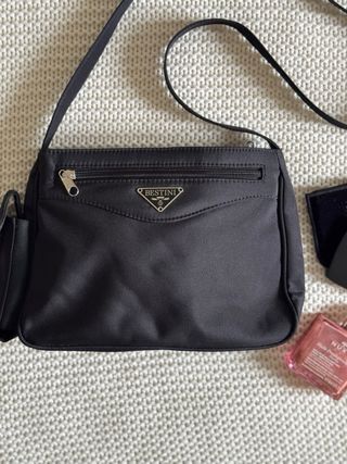 Borsa a tracolla come Prad in Nylon Look