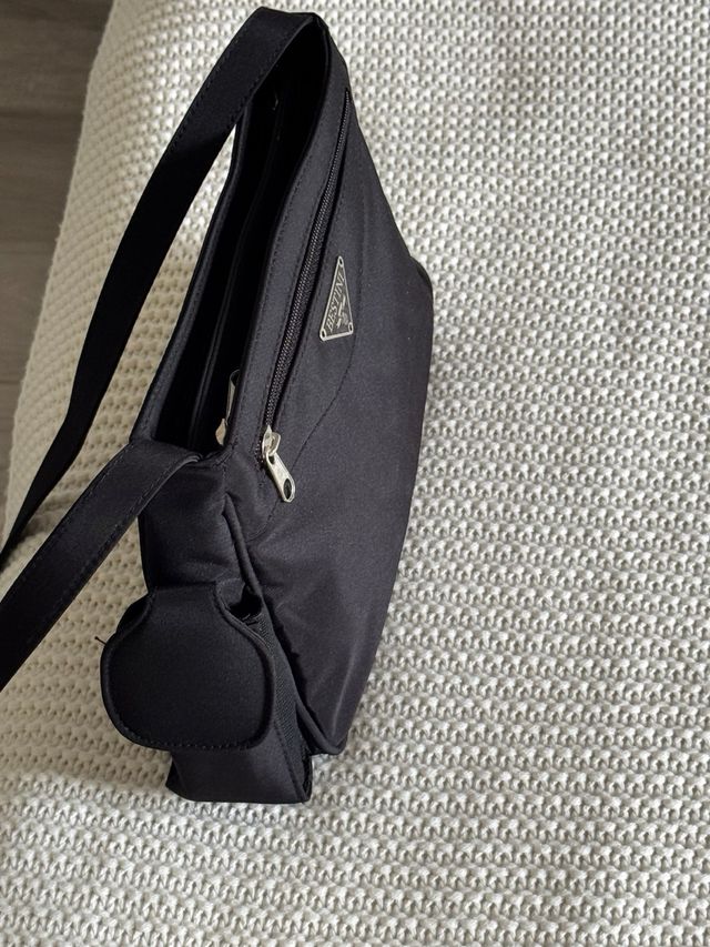 Borsa a tracolla come Prad in Nylon Look