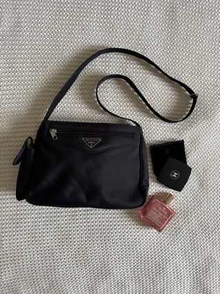 Borsa a tracolla come Prad in Nylon Look