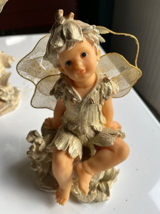 Lote de 3 figuras de angelitos