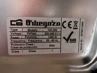 Horno eléctrico Orbegozo HO-392