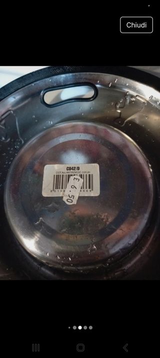 3 ciotole acciaio cani