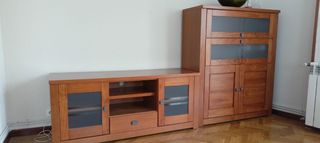 Mueble de TV y mueble de salón en conjunto 