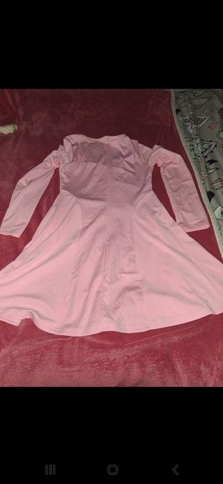 Vestido skater rosa nuevo