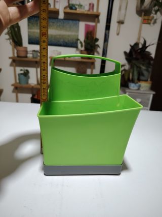 Scolaposate verde e grigio - 2 scomparti