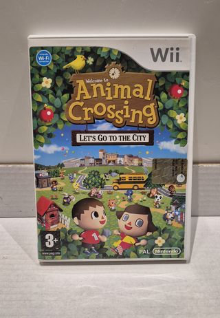 ANIMAL CROSSING LET'S GO TO THE CITY WII COMPLETO