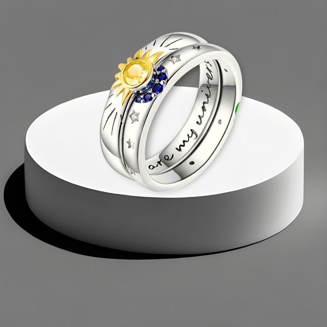 Anillo doble sol & luna
