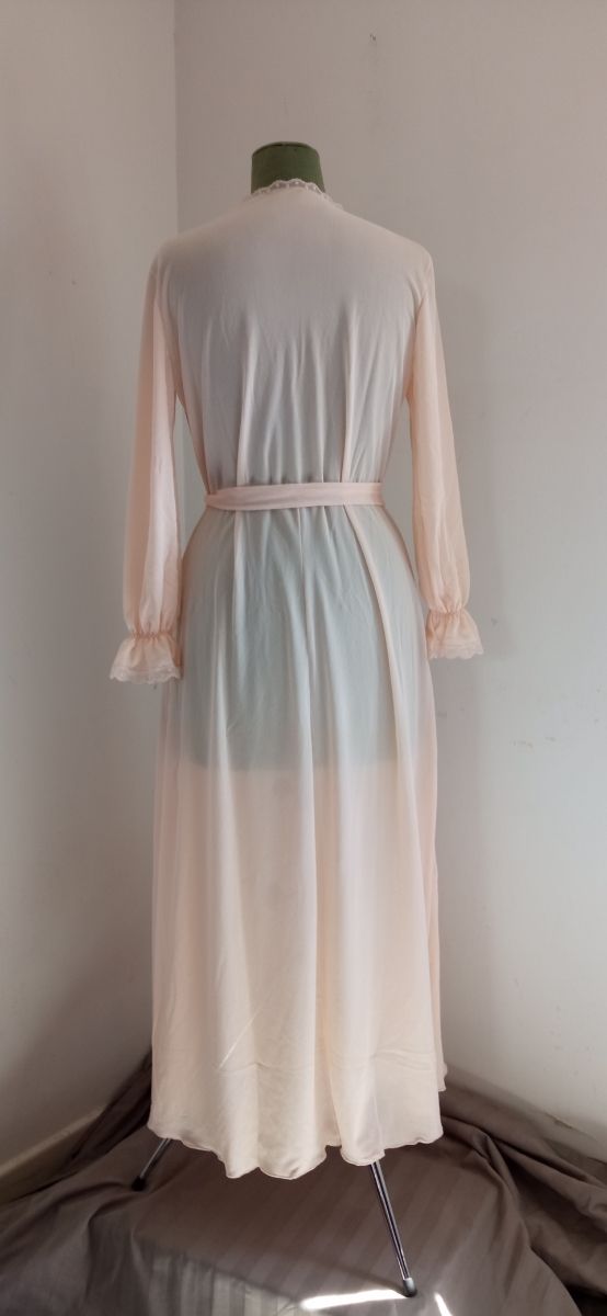 Camicia da notte lunga con pizzo