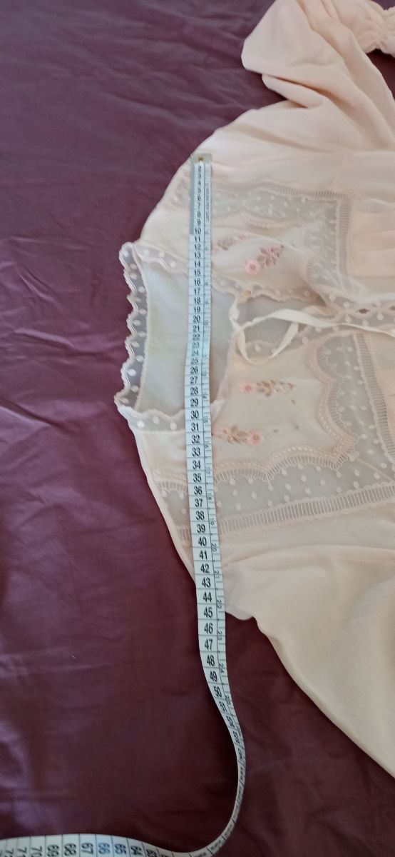 Camicia da notte lunga con pizzo