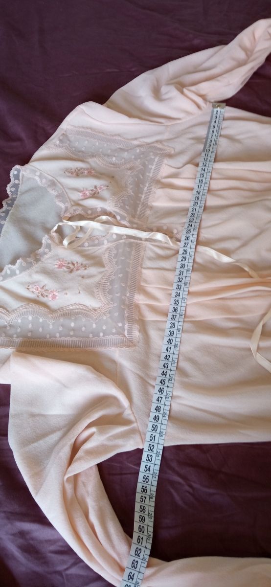 Camicia da notte lunga con pizzo