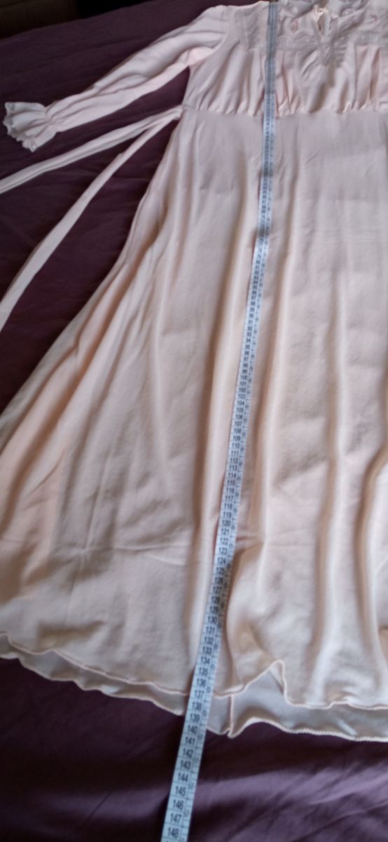 Camicia da notte lunga con pizzo