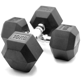 Pack 2 Mancuernas Hexagonales 10 kg 🏋️‍♀️