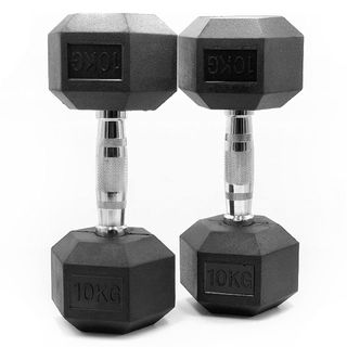 Pack 2 Mancuernas Hexagonales 10 kg 🏋️‍♀️