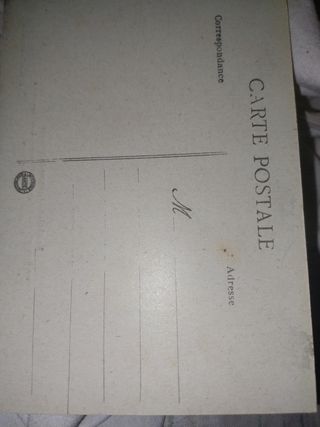 Postal antigua Ascain Pelota Vasca