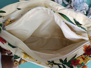 Borsa donna Canvas Butterflies e fiori