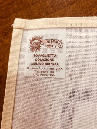 Tovaglietta Mulino Bianco colazione 41x51