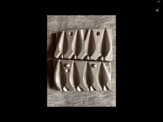 Molde pomos pesca pera pasante