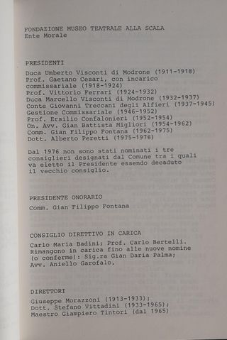 Mostra bicentenario museo teatrale alla Scala 1978