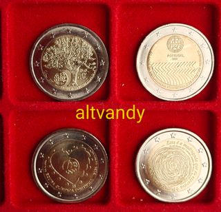 4 monete 2 euro Portogallo