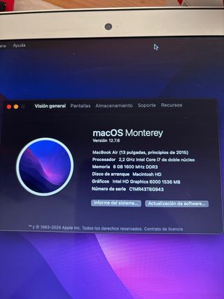 MacBook Air 13" 2014 - Plata