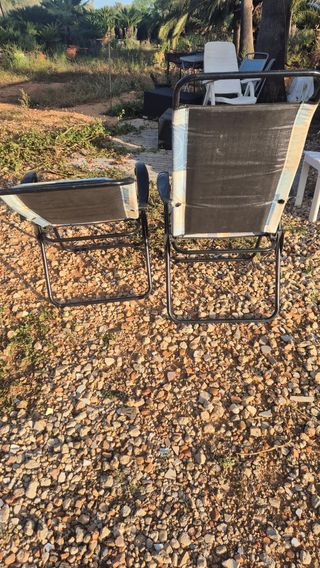 Sillas Plegables Jardín - 2 ud.