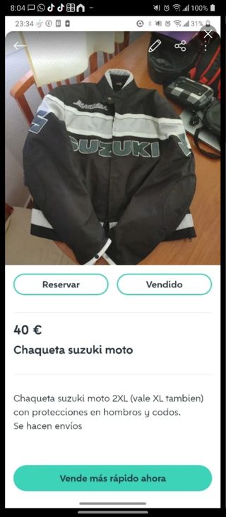 Chaqueta moto Suzuki