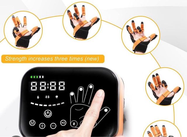 Guante fisioterapia mano derecha - Talla M