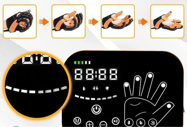 Guante fisioterapia mano derecha - Talla M