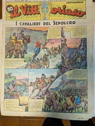 Fumetti il virtuoso 1939 vintage 19 giornali