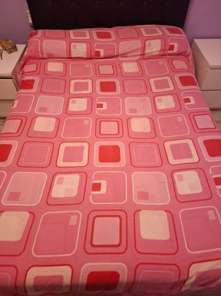 Funda nórdica cama 150cm - Rosa y Roja