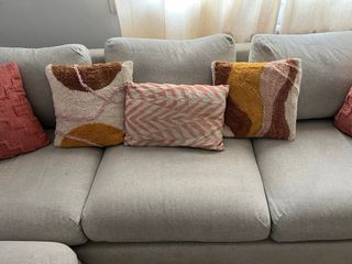 Sofá chaise longue beige