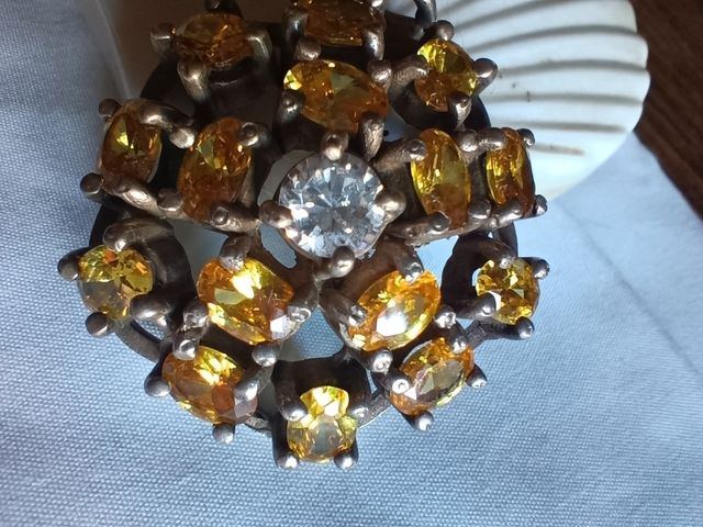 Pendente argento citrini