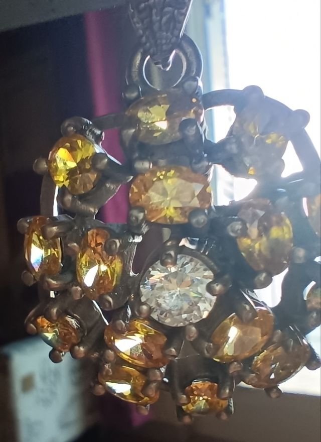 Pendente argento citrini